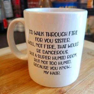 GAG/JOKE SISTER COFFEE MUG - NEW☕